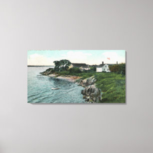 Außenansicht des Perlen-Hauses Leinwanddruck