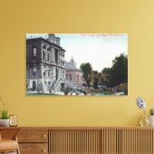 Außenansicht des Polo Landkreis Court House Leinwanddruck (Insitu (Wohnzimmer))