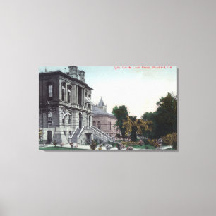 Außenansicht des Polo-Landkreis-Gerichtsgebäudes Leinwanddruck