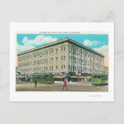 Außenansicht des Porter-Gebäude Postkarte (Vorderseite)
