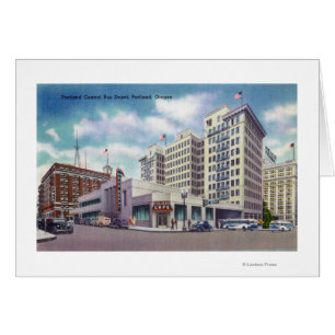 Außenansicht des Portland-Zentralbusses