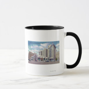 Außenansicht des Portland-Zentralbusses Tasse