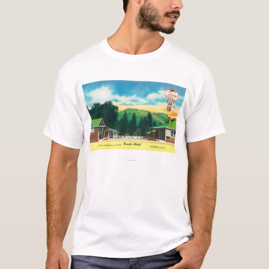 Außenansicht des Rambi MotelLakehead, CA T-Shirt (Vorderseite)