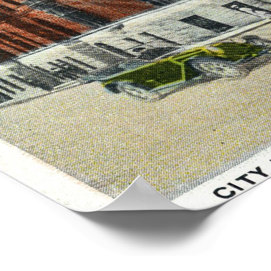 Außenansicht des Rathauses Poster (Ecke)