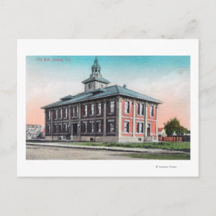Außenansicht des Rathauses Salinas, CA Postkarte