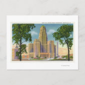 Außenansicht des Rathauses und McKinley Postkarte (Vorderseite)