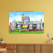 Außenansicht des S. Track-Anwesen-Mansion Leinwanddruck (Insitu (Wohnzimmer))