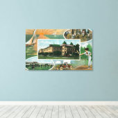 Außenansicht des Sanitariums und Landschaftliche S Leinwanddruck (Insitu (Holzboden))