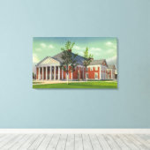 Außenansicht des Saratoga Wellness-Center Theaters Leinwanddruck (Insitu (Holzboden))