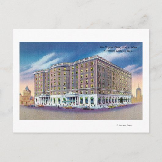Außenansicht des Sheraton Hotel in Copley Postkarte (Vorderseite)