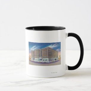 Außenansicht des Sheraton Hotel in Copley Tasse