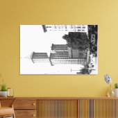 Außenansicht des Smith Tower Leinwanddruck (Insitu (Wohnzimmer))