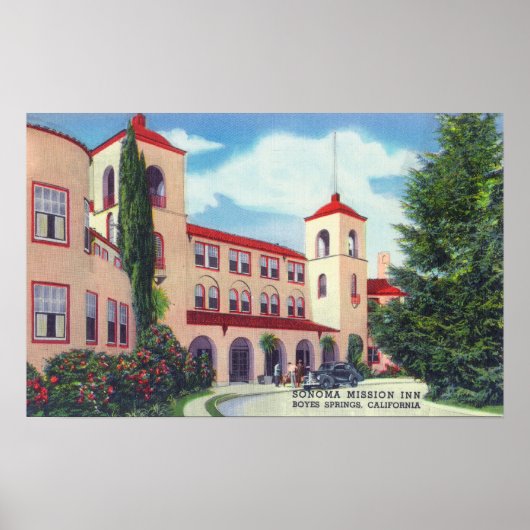 Außenansicht des Sonoma Mission Inn Poster (Vorne)