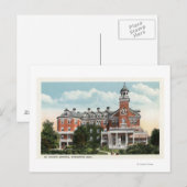 Außenansicht des St. Vincent Hospital Postkarte (Vorne/Hinten)