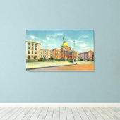 Außenansicht des Staat auf dem Leuchtturm Leinwanddruck (Insitu (Holzboden))