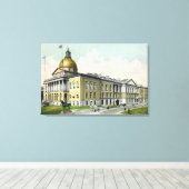 Außenansicht des Staat Haus # 2 Leinwanddruck (Insitu (Holzboden))