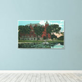 Außenansicht des Staat Normale Schule Leinwanddruck (Insitu (Holzboden))