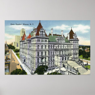 Außenansicht des Staats-Hauptstadts-Gebäude # Poster