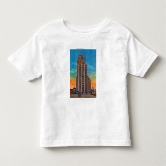 Außenansicht des Staats-Turm-Gebäude Kleinkind T-shirt (Vorderseite)