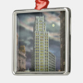 Außenansicht des Staats-Turm-Gebäude nachts Ornament Aus Metall (Links)