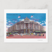 Außenansicht des Südbahnhofs Postkarte (Vorderseite)