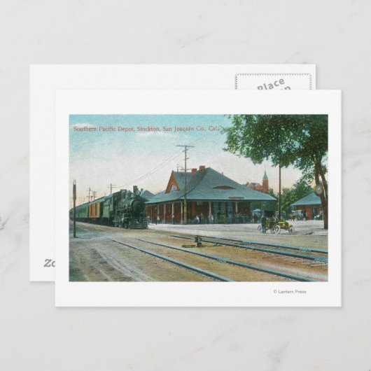 Außenansicht des südlichen Pazifiklagers Postkarte (Vorne/Hinten)