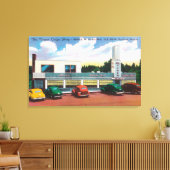 Außenansicht des Tower Coffee Shop Leinwanddruck (Insitu (Wohnzimmer))