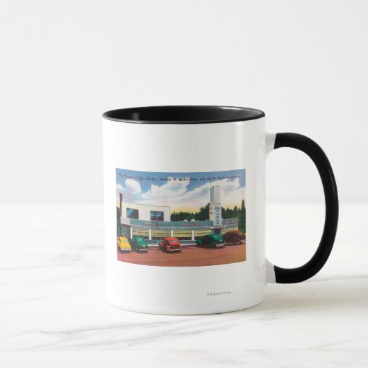 Außenansicht des Tower Coffee Shop Tasse (Rechts)