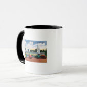Außenansicht des Tower Coffee Shop Tasse (Vorderseite Links)