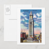 Außenansicht des US-Zollhauses Postkarte (Vorne/Hinten)