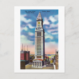 Außenansicht des US-Zollhauses Postkarte