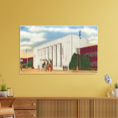 Außenansicht des Verwaltungs-Blinds Leinwanddruck (Insitu (Wohnzimmer))