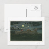 Außenansicht des Washington Hotel bei Nacht Postkarte (Vorne/Hinten)