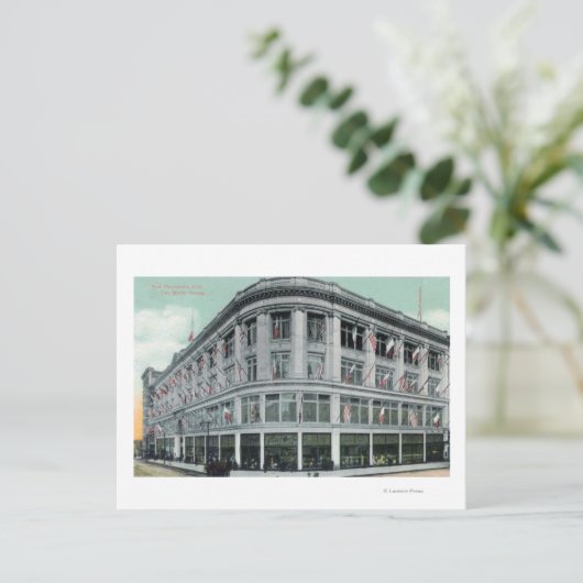 Außenansicht des Weißen Hauses Postkarte (Stehend Vorderseite)