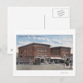 Außenansicht des Wenatchee Hotels Postkarte (Vorne/Hinten)