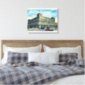 Außenansicht des Western Hotels Leinwanddruck (Insitu (Schlafzimmer))
