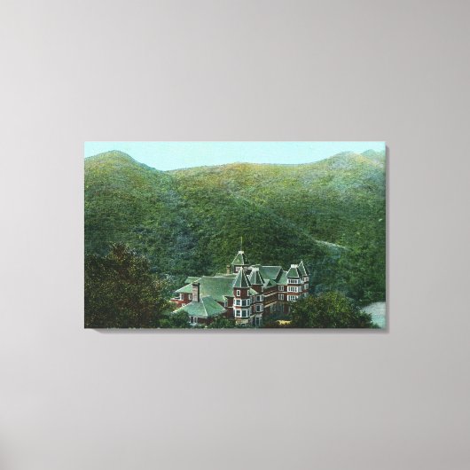 Außenansicht des Witter Springs Hotel Leinwanddruck (Vorderseite)