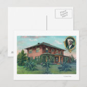 Außenansicht des Wohnsitzes von Luther Burbank Postkarte (Vorne/Hinten)