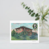 Außenansicht des Wohnsitzes von Luther Burbank Postkarte (Stehend Vorderseite)