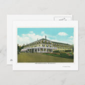 Außenansicht des zweistöckigen Hauptgebäudes Postkarte (Vorne/Hinten)