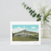 Außenansicht des zweistöckigen Hauptgebäudes Postkarte (Stehend Vorderseite)