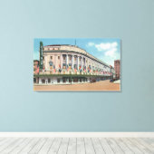 Außenansicht Eastman Theater & Schule of Eastman Leinwanddruck (Insitu (Holzboden))