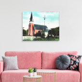 Außenansicht einer katholischen Kirche Leinwanddruck (Insitu (Wohnzimmer))
