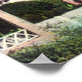 Außenansicht einer katholischen Kirche Poster (Ecke)