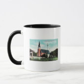 Außenansicht einer katholischen Kirche Tasse (Links)