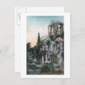 Außenansicht einer malerischen Residenz Postkarte (Vorne/Hinten)