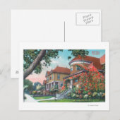 Außenansicht einer typischen Residenz Postkarte (Vorne/Hinten)