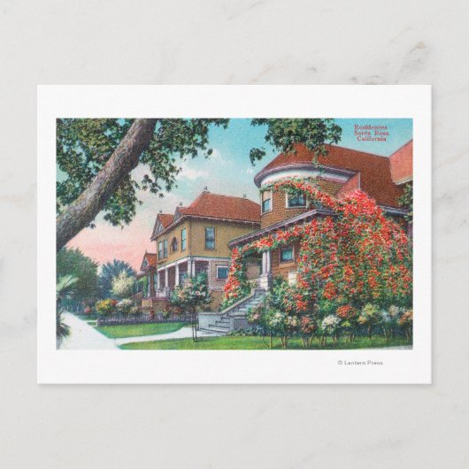 Außenansicht einer typischen Residenz Postkarte (Vorderseite)