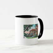 Außenansicht einer typischen Residenz Tasse (VorderseiteRechts)