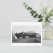 Außenansicht eines amerikanischen Ureinwohnerstamm Postkarte (Stehend Vorderseite)